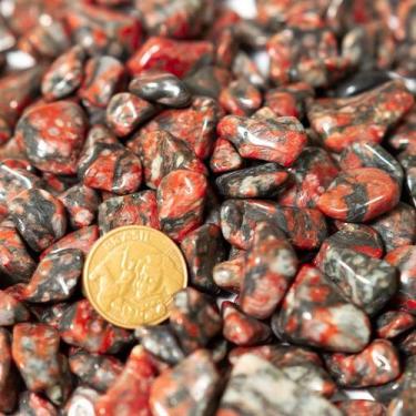 Imagem de Unakita Preta Brasileira Rolada Natural 5kg - 10 a 20mm Tipo B - Crist