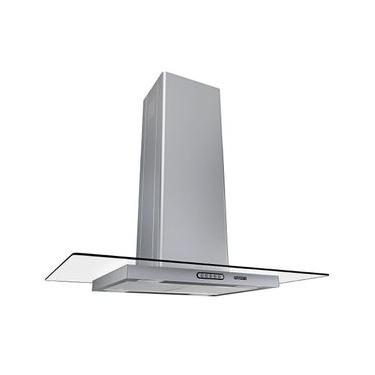 Imagem de Coifa de Ilha Fogatti Vidro Reto 90cm Inox com Led Exaustor e Depurador 900m³-h 110V