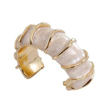Imagem de Bracelete valva c/ resina gold. - ANNA PRATA