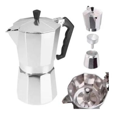 Imagem de Cafeteira Italiana 6 Xícaras Café Chá Express Alumínio - DassHaus, Pra