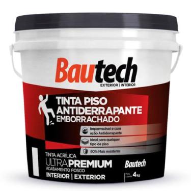 Imagem de Tinta Piso Anti Derrapante 4 Kilo Azul - 37006 - BAUTECH