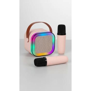 Imagem de Caixa de Som Karaokê com 2 Microfones - Congratulations Store