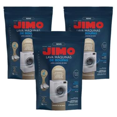 Imagem de Limpa Máquina de Lavar Roupas Jimo Kit 3 2x20g Higienizante