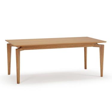 Imagem de Mesa de Jantar Colúmbia 6 Lugares Retangular Madeira de Eucalipto 160CM Castanho Seiva Cosméticos