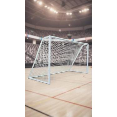 Imagem de Par De Redes Para Gol Futsal Profissional Fio 6mm - Congratulations St