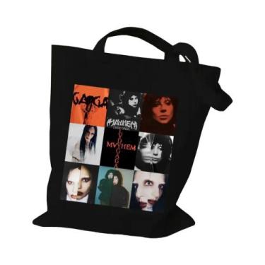 Imagem de Bolsa De Compras Em Lona Hiphop Lady Gaga Mayhem Tour 2025 Para Presen