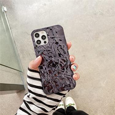 Imagem de Capa de telefone de folha de ouro de prata de luxo 3D para iPhone 11 12 13 Mini Pro XS Max XR X 6S 7 8 Plus SE 20 Glitter tampa traseira, preta, para i6plus i6splus