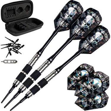 Imagem de Viper Desperado 80% Tungstênio Dardos de Ponta Macia com Armazenamento/Estojo de Viagem: Marca Morte, Serrilhagem Grossa, 18 gramas