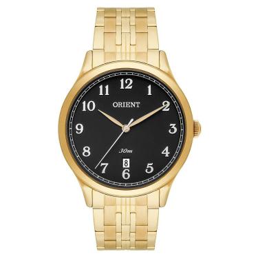 Imagem de Relógio ORIENT masculino dourado preto MGSS1139 P2KX
