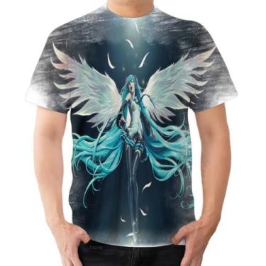 Imagem de Camiseta Camisa Vocaloid Anime Miku Hatsune - Estilo Kraken