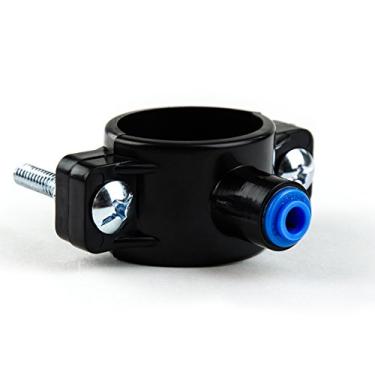 Imagem de iSpring ADS1K braçadeira de válvula de sela de drenagem com encaixe de conexão rápida de 0,6 cm para sistema de osmose reversa embaixo da pia, preto