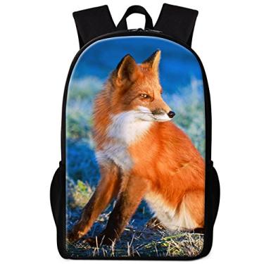 Imagem de Dispalang Mochila fofa de raposa para crianças, mochila escolar descolada para meninas e meninos, Fox6, Viajar
