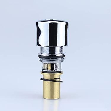 Imagem de Cartuchos de torneira, cartucho de válvula de disco de cerâmica de latão de reposição, cartucho de pressão manual, núcleo de torneira, botão de válvula de fechamento automático