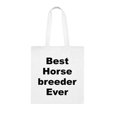 Imagem de Bolsa Tote Criador de Cavalos, Melhor Bolsa Criador de Cavalos, Presente para Criador de Cavalos, Presente para Criador de Cavalos, Bolsa de Ombro Criador de Cavalos, Bolsas Reutilizáveis