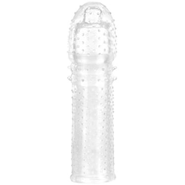 Imagem de CAPA PENIANA EXTENDER SILICONE JELLY EXTENSORA TRANSPARENTE 16 CM
