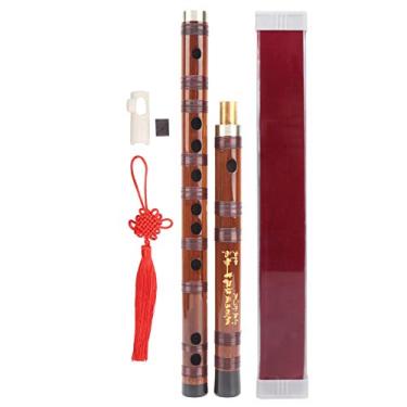 Imagem de Flauta chinesa Dizi, flauta de bambu profissional portátil para iniciantes para desempenho para exame de grau