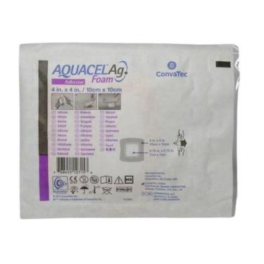 Imagem de Curativo Aquacel Ag Foam Adesivo 10 X 10 Und 420681 - Convatec