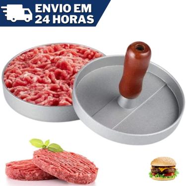 Imagem de Forma Modeladora Molde Prensa Hambúrguer Fácil Aço Inox