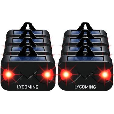 Imagem de Luz predadora repelente Lycoming Skunk para animais noturnos, luz de controle solar predador de coiote, desviador de cervo, dispositivos repelentes com luzes estroboscópicas, raposa repelente para quintal, pacote com 8