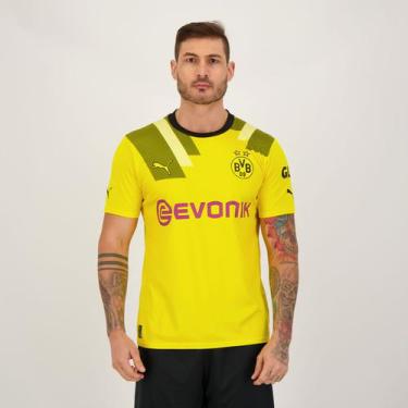 Imagem de Camisa Puma Borussia Dortmund Cup 2023 Com Patrocínio