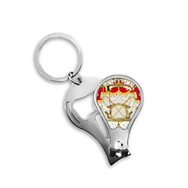 Imagem de Chaveiro abridor de unhas belga National Emblem Country cortador de unhas