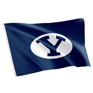 Imagem de Desert Cactus Brigham Young University BYU Cougars NCAA 100% Poliéster Interno Externo 3 pés x 5 pés Bandeira