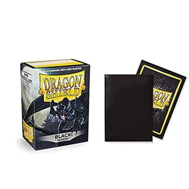 Imagem de Dragon Shield Classic Black Standard Size 100 ct Card Sleeves Individual Pack