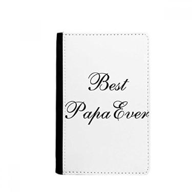 Imagem de Porta-passaporte com citação Best Papa Ever Notecase Burse carteira porta-cartões