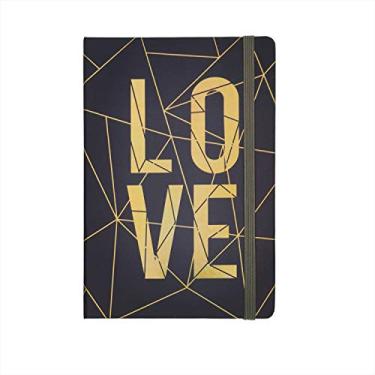 Imagem de Cadernos executivos com capa dura e elástico (Love, A5)