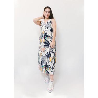 Imagem de Vestido Midi Alice Onça Pintada - Use Canindé