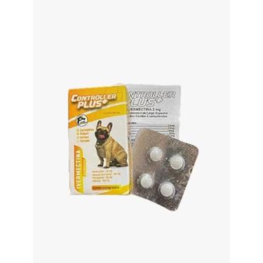 Imagem de Controller Plus - Remédio Anti Pulgas, Carrapatos, Vermes E Sarnas 4 Comp 15kg