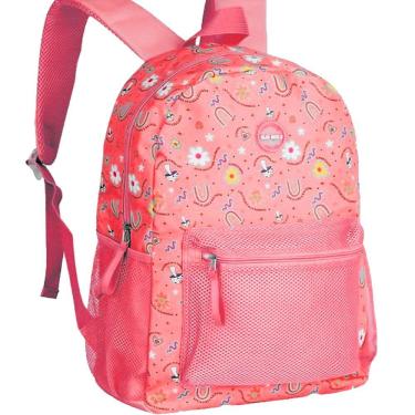 Imagem de Mochila de Costas  Juvenil Flor e Arco-Iris Clio MF24069