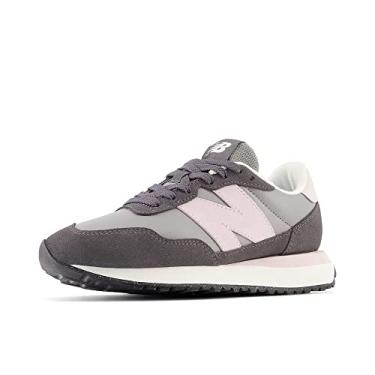 Imagem de New Balance Tênis feminino clássico 237 V1, Cinza/céu de dezembro, 11.5
