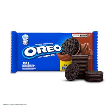 Imagem de Biscoito Recheado Oreo Chocolate Multipack 144g