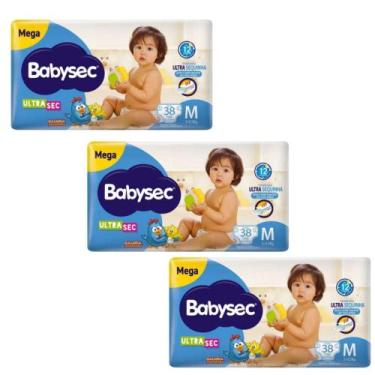 Imagem de Fralda BabySec - Galinha Pintadinha Ultra Mega 3 Pacotes 05 - 9,5 kg T