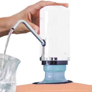 Imagem de Bebedouro bomba para galão de água recarregável Momo Lifestyle Branco 