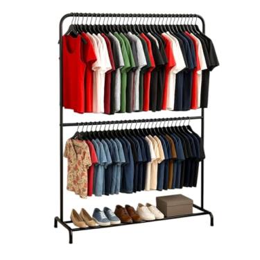 Imagem de Arara de Roupa 2 Niveis unica com Sapateira Aço Reforçado !