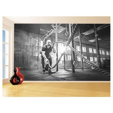 Imagem de Papel De Parede 3D Academia Exercício Crossfit 3,5M Aca14