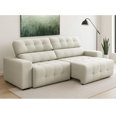 Imagem de Sofá 3 Lugares Retrátil Reclinável 230cm Veludo Atualle Ferguile