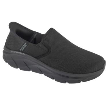 Imagem de Skechers Tênis masculino de ajuste largo sem as mãos sem cadarço D'lux Walker 2.0 Reeler, Preto, 45.5 EU X-Weit