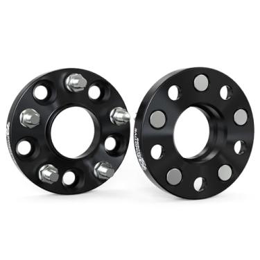 Imagem de Espaçadores de roda 5 x 114,3 25 mm - 5 terminais CNC forjados 5 x 4,5 espaçadores centralizados de 1 polegada compatível com Infiniti G37 M35 Q60 e Nissan 350Z 370Z 240SX 300ZX Murano Maxima Sentra