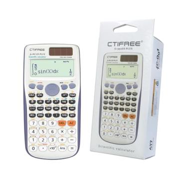 Imagem de Calculadoras científicas, calculadora científica solar, calculadora de tela grande com 417 funções para cálculo de estudantes do ensino médio e universitário