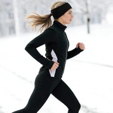 Imagem de 1 faixa de cabeça feminina moderna, faixa de cabeça para corrida de inverno com protetores de ouvido, adequada para esportes ao ar livre, fitness, corrida, ciclismo, esqui e clima frio.