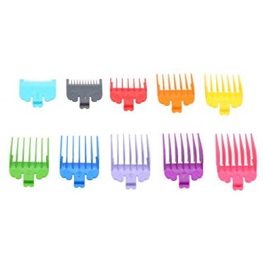 Imagem de Semme Conjunto de Pente para Máquina de Cortar Cabelo Profissional, 10 Peças, Pentes de Segurança para Dentes Arredondados, para Uso Em Salão de Beleza, Abs, Multi Cores, Vários