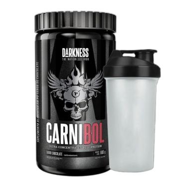 Imagem de Kit Carnibol Isolado Chocolate 900g + Coqueteleira - Darkness-Unissex