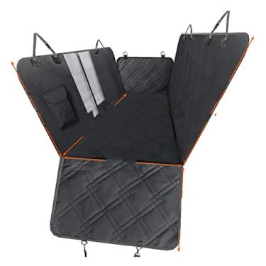 Imagem de Capa de assento de carro de cachorro para banco traseiro, capas de assento de cachorro para carros, à prova d'água, antiderrapante, capas de assento de carro para assento traseiro com janela de malha