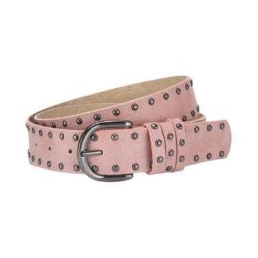 Imagem de Cinto Punk Gótico Retro Hip Hop Em Couro PU Branco Para Mulheres E Men