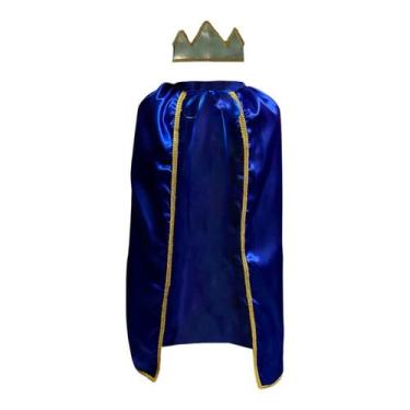 Imagem de Fantasia Capa Príncipe Infantil com Coroa - Mundo Encantado Fantasias,