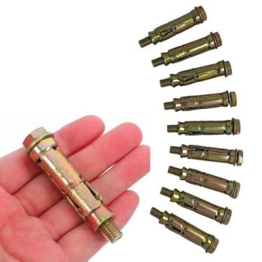 Imagem de Chumbador Parabolt M8 X 60MM Aço Bicromatizado Kit 10 Peças - Pen Tech