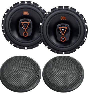 Imagem de Par Alto Falantes 6  JBL Triaxial 6TRMS80 Multisystem 160W + Par de Telas Proteção 6  P...